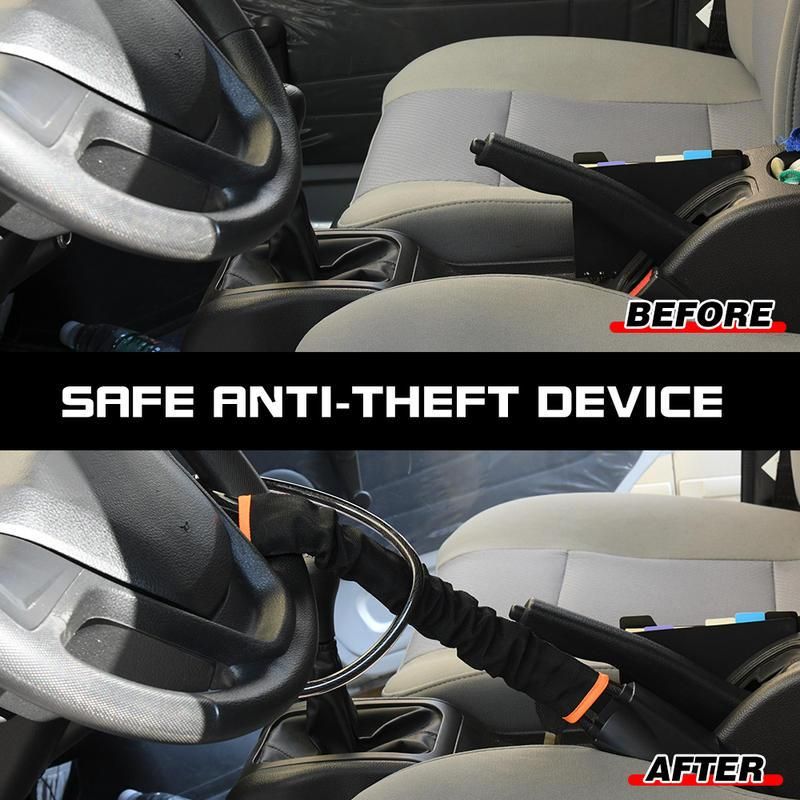 Car Auto Lock Top Mount Steering Wheel Lock Anti Theft Security Lock With Keys Anti-Theft Devices Wheel Lock Steel Strap Car Auto Lock Top Mount Steering Wheel Lock Anti Theft Security Lock With Keys Anti-Theft Devices Wheel Lock Steel Strap